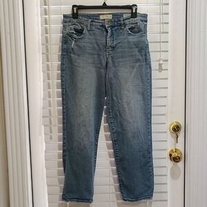 JESSICA SIMPSON SPOTLIGHT HIGH RISE STRAIGHT CROP JEANS DENIM WOMENS 29 COMFORT